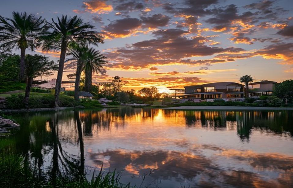Lakeside community view